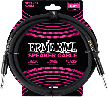 Cables HAUT-parleur Classic Jack/jack 183CM Noir
