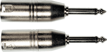 Adaptateur Jack Male XLR Male - Lot de 2
