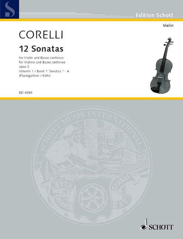 Corelli Arcangelo - 12 Sonatas Op. 5 Band 1 - Violin And Harpsichord Cello Ad Lib.