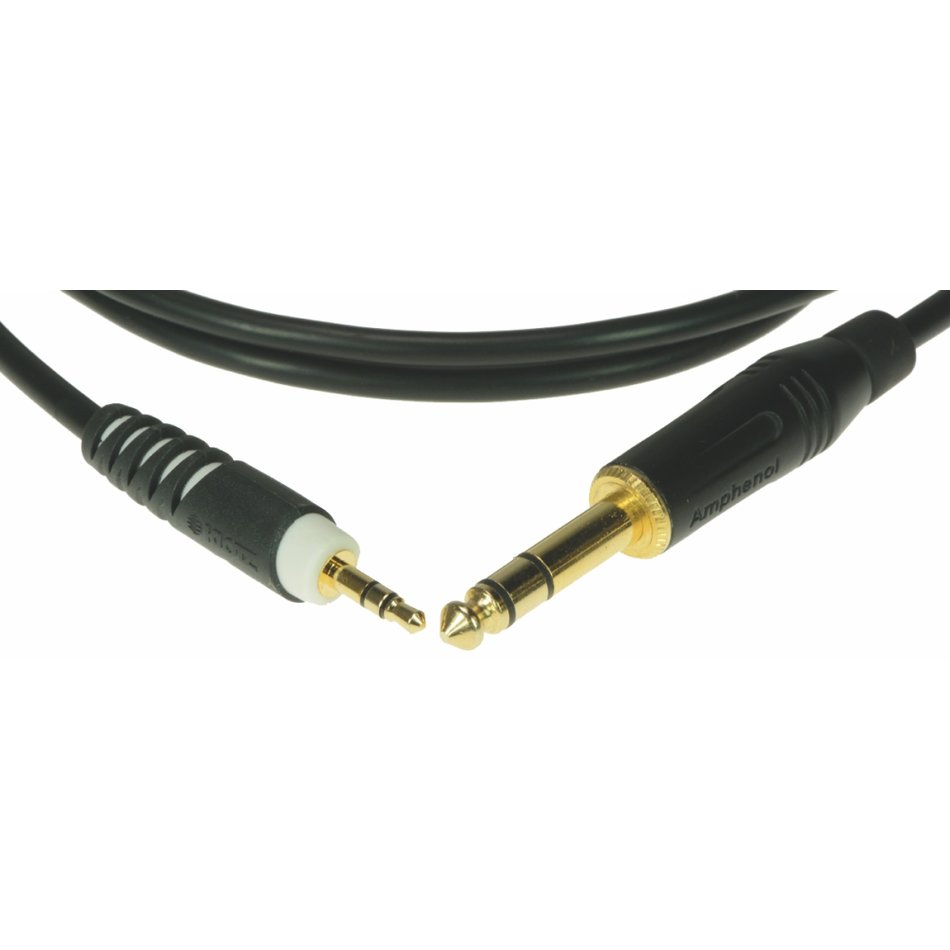 Cable 1,50 M Jack 3P - Mini Jack 3P Or