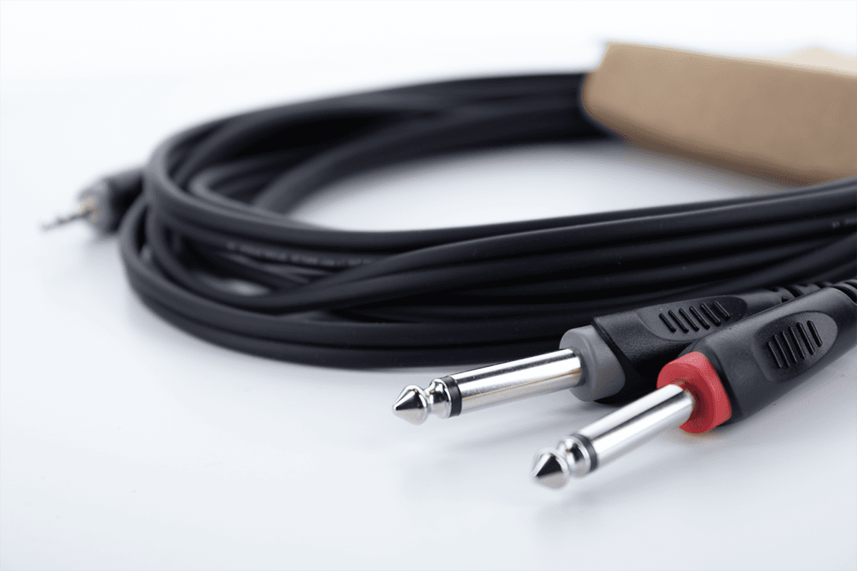 Y-Kabel Splitter Stereo-Mini-jack / 2 Mono-jacks 3 M