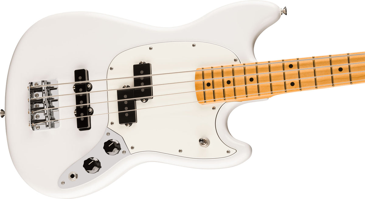 Mustang Bass PJ Player II MN Polar White