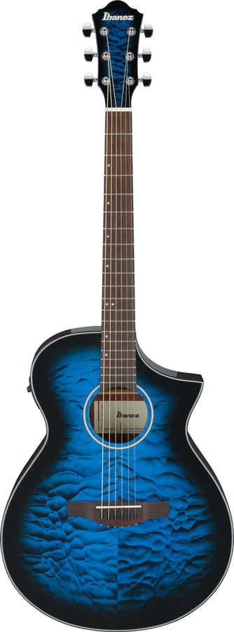AEWC16QATLH Transparante blauwe sunburst