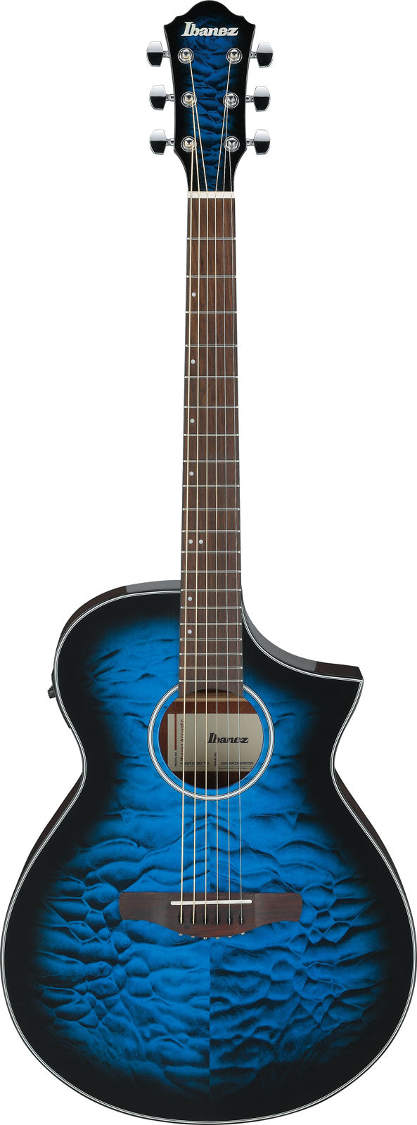 AEWC16QATLH Transparante blauwe sunburst