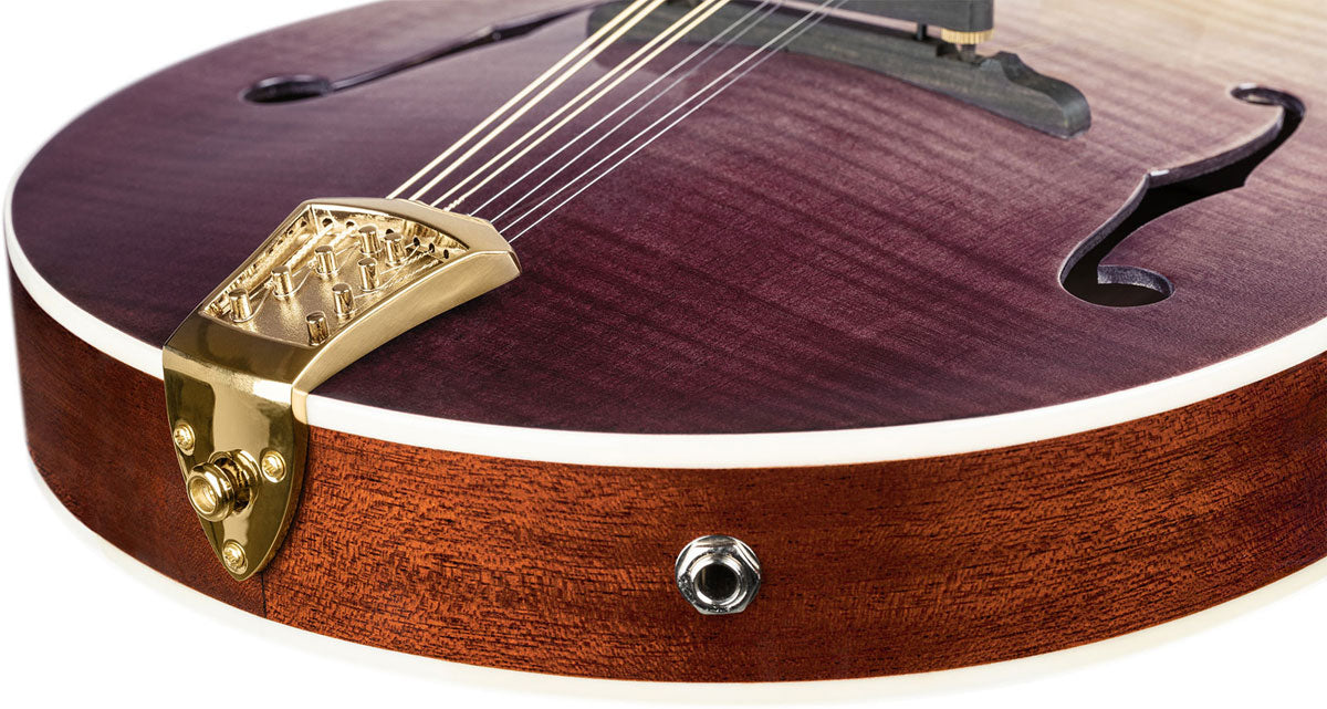 Americana A-Style-mandoline + Croco-leren koffer