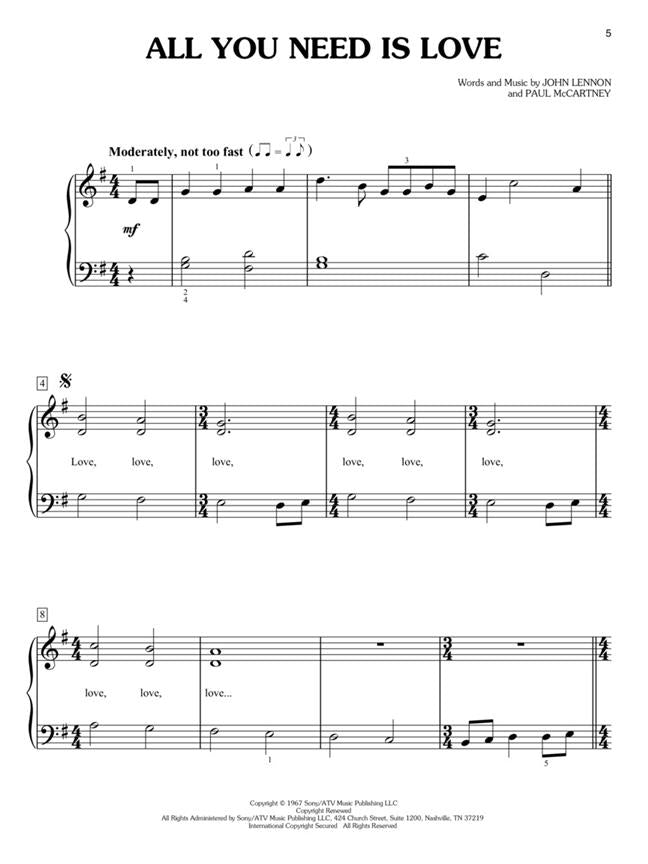The Beatles For Kids - Piano