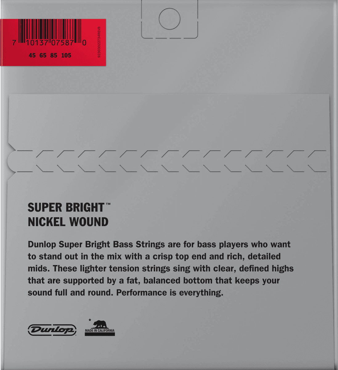 DBSBN45105 Nickel Wound Nickel Plated Steel Medium 45-105