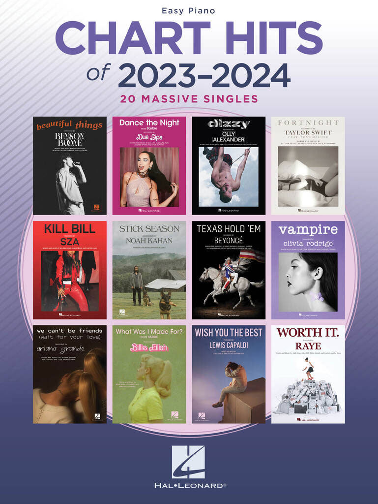 Chart Hits Of 2023 - 2024 (piano)