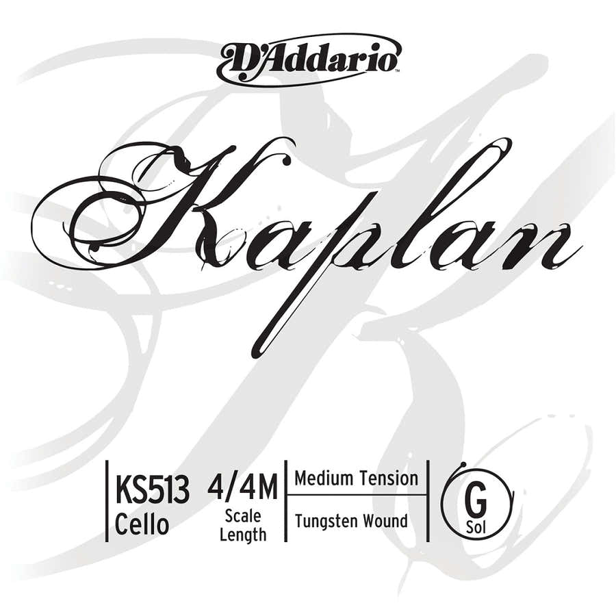 4/4 Kaplan Corde Sol Medium/acier File Tungsten