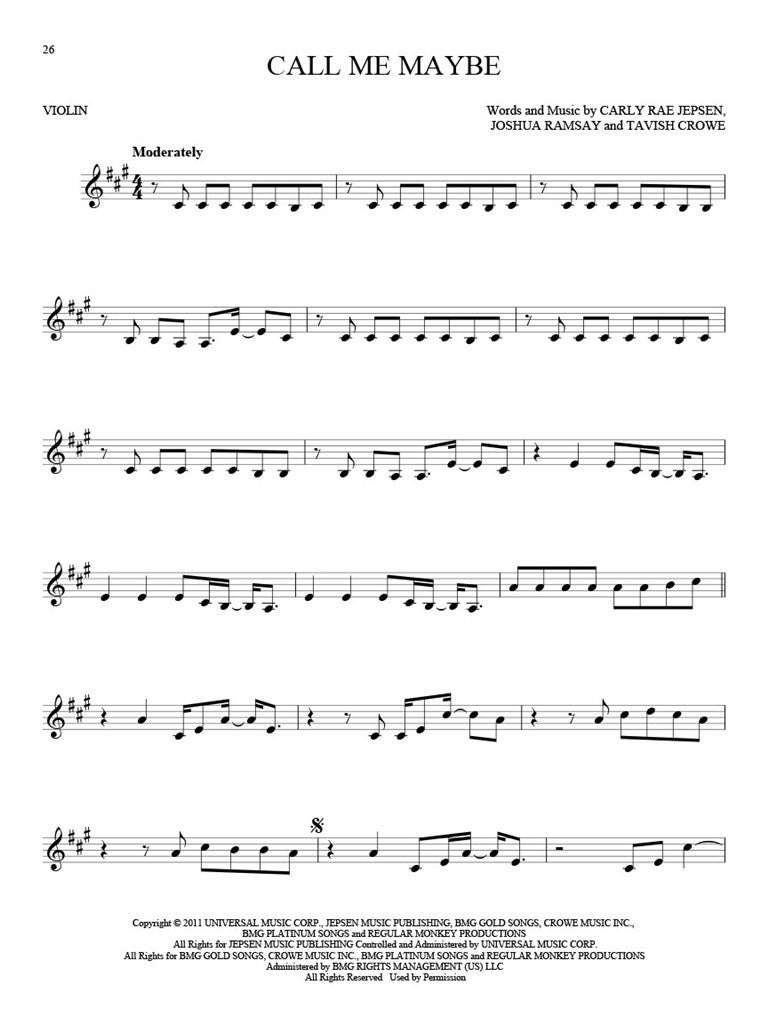 101 Hit Songs - Violon