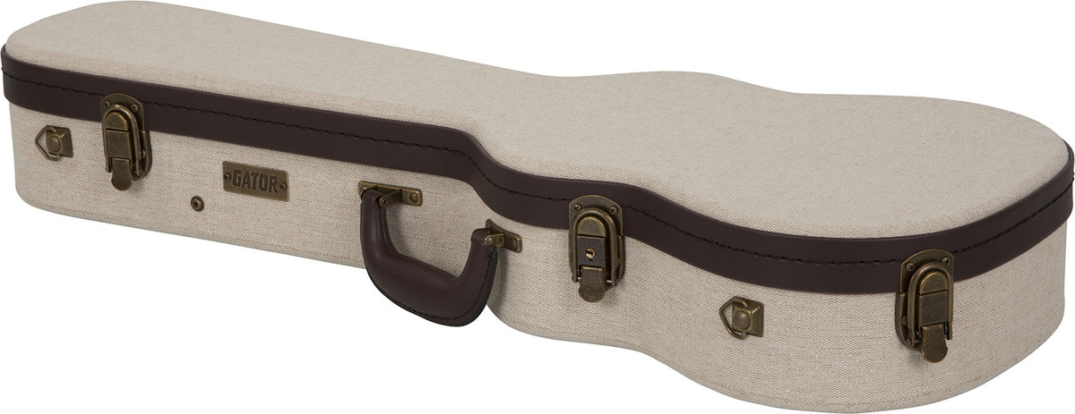 Étui Ukulélé Ténor Beige en Bois Deluxe - GW