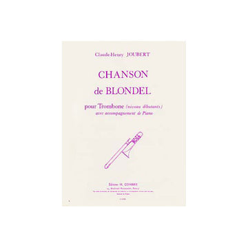 Joubert - Chanson De Blondel - Trombone et Piano