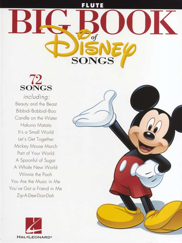 Het grote boek met Disney-liedjes Instrumentaal folio - fluit