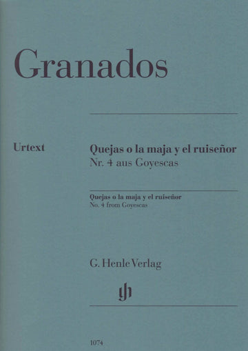 Granados E. - Quejas O La Maja Y El Ruisr N°4 De Goyescas - Piano