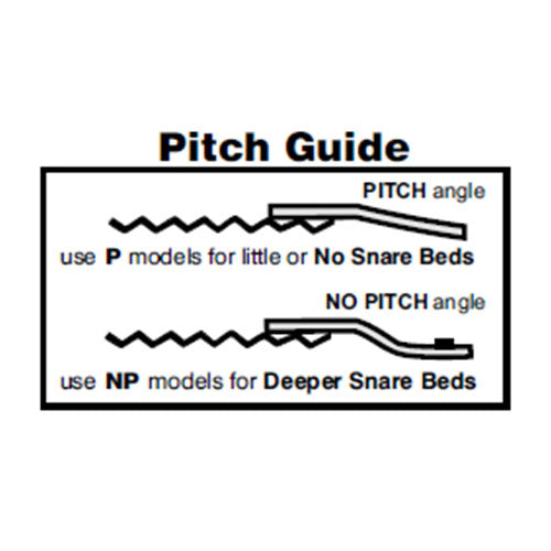 FCS12 12" SNARE WIRES - 24 STRANDS DUAL-AJUSTABLE CARBON WITH PITCH