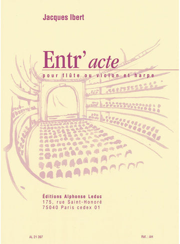 Entr'acte pour flûte ou violon et harpe
