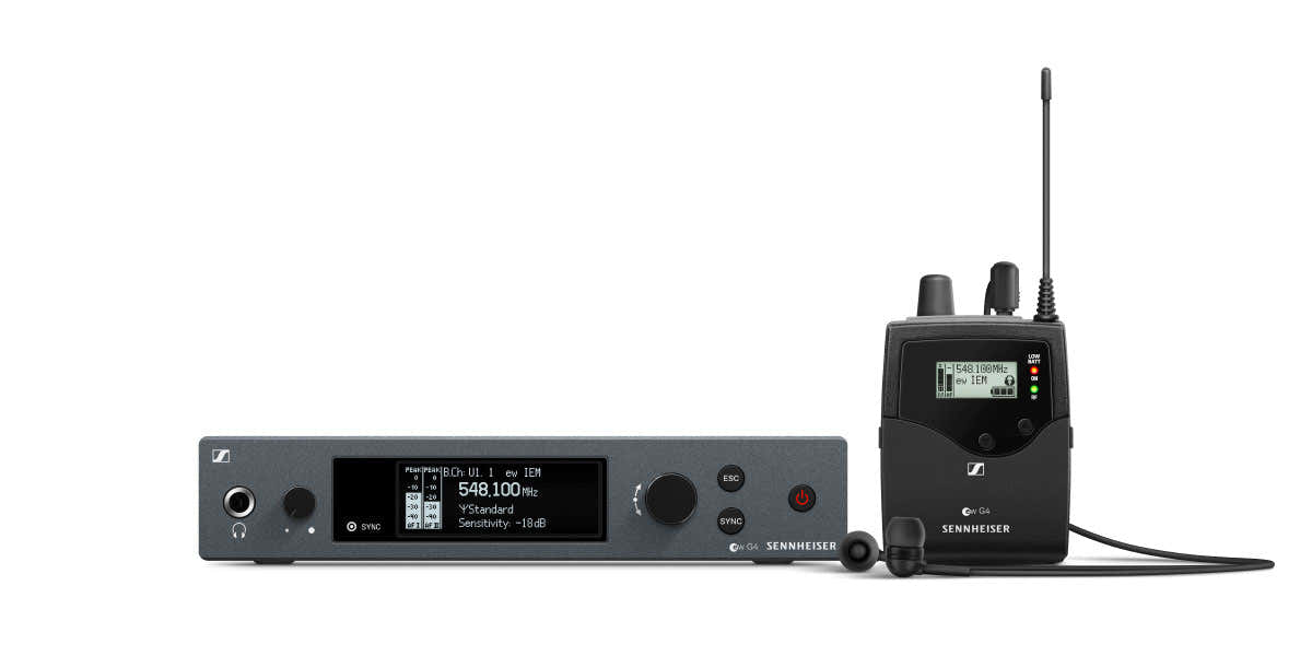 EW IEM G4-B - ENSEMBLE POUR RETOUR DE SCÈNE SANS FIL - PLAGE DE FRÉQUENCES :B (626 - 668 MHZ)
