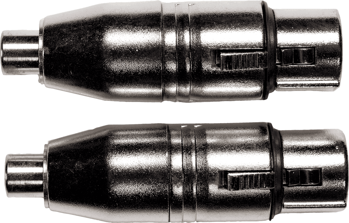 Adaptateur RCA Fem. XLR Fem. - Lot de 2