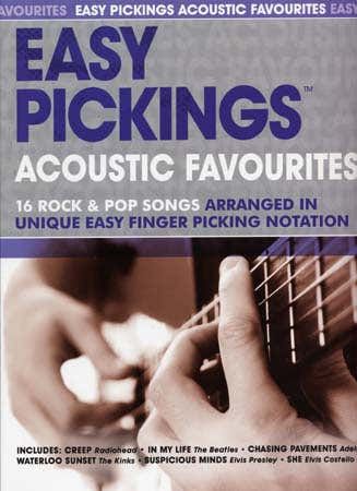 Easy Pickings Acoustic Favourites 16 Rock & Pop Songs - Guitare