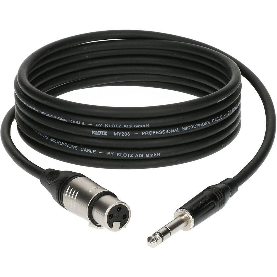 Cable Micro 7,50 M Xlr Femelle - Jack 3P Ecteur Metal,