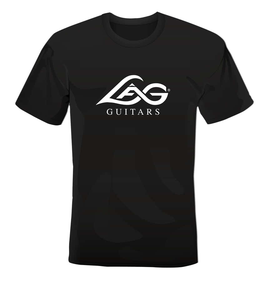 T-Shirt LÂG Noir logo blanc XL
