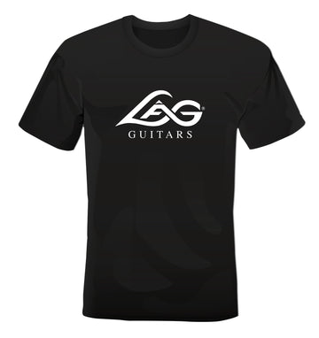 T-shirt LÂG Zwart logo wit XL