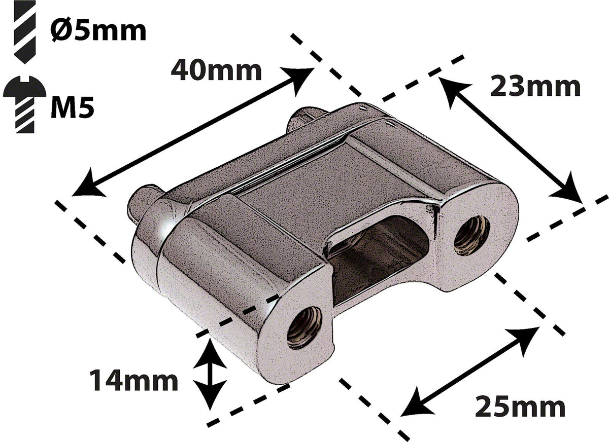 Achterplaat Spuitgietwerk "deluxe" Snare-uitschakelaar Snaremat 25mm