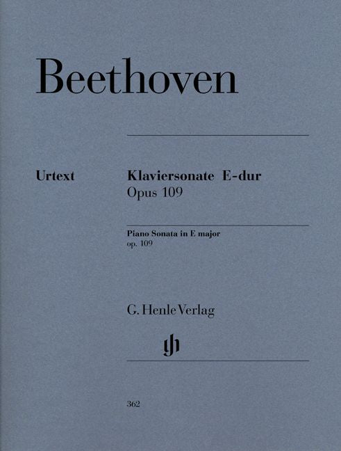 Beethoven L.V. - Piano Sonata No. 30 E Major Op. 109