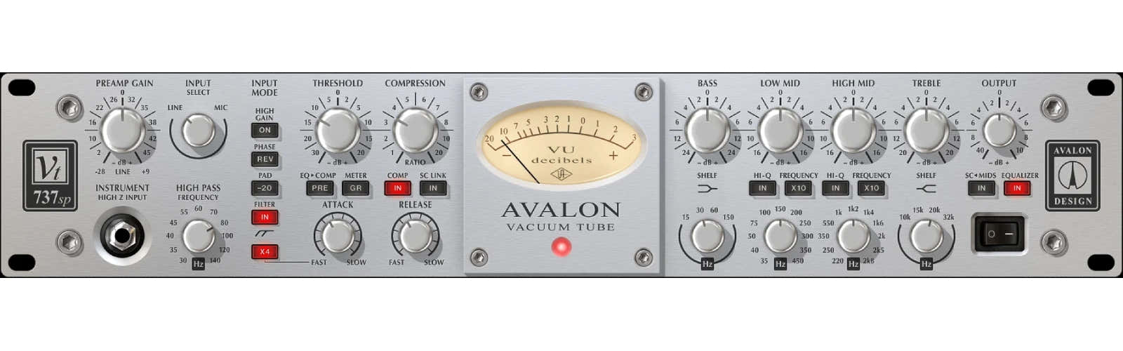 UAD Avalon VT-737 Tube Channel Strip