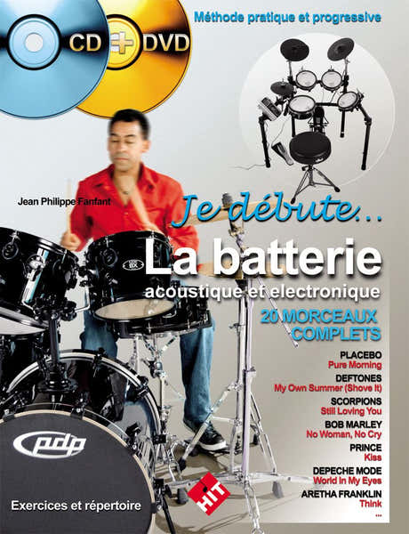 Fanfant J.P. - Je Debute La Batterie Acoustique et Electronique + CD + DVD