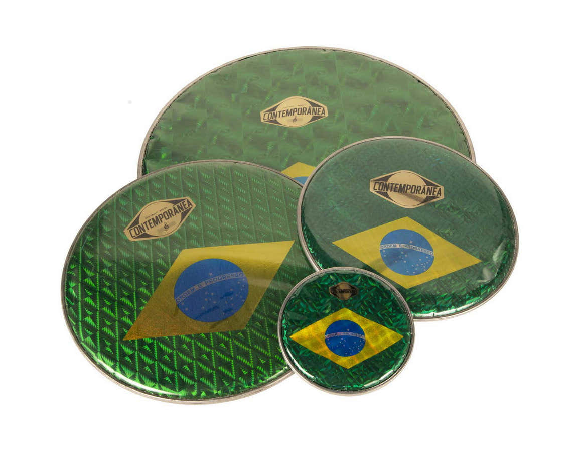 C-PEB04 - Peau Prismatique 12'' - Drapeau Brésil
