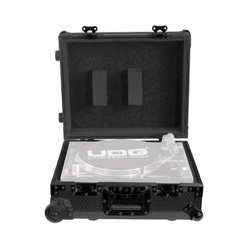 U 91029 BL2 - Flight-case black avec trolley pour platines vinyles