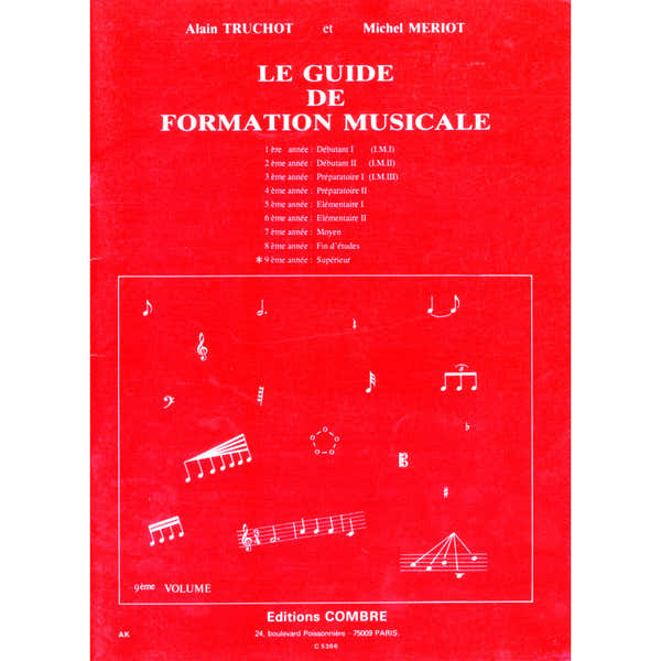 Truchot/meriot - Guide De Formation Musicale Vol.9