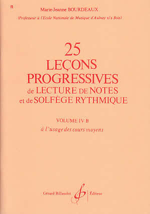 Bourdeaux MARIE-jeanne - 25 Lecons Progressives Vol.4b