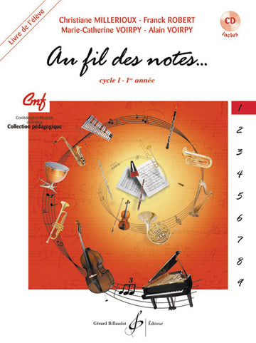 Au Fil Des Notes Vol.1 + CD (eleve)