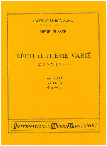 Busser - Récit et Thème Varié - Tuba