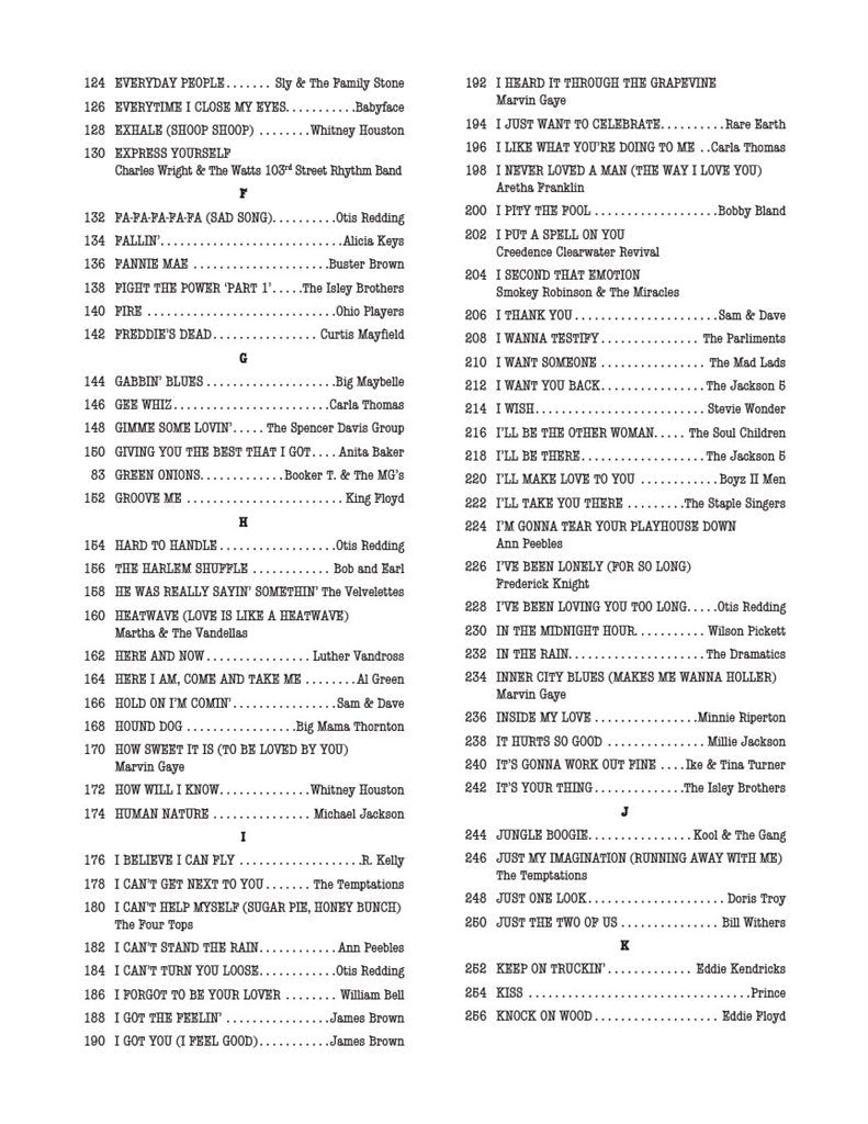 The Real R&B Book - C Instruments