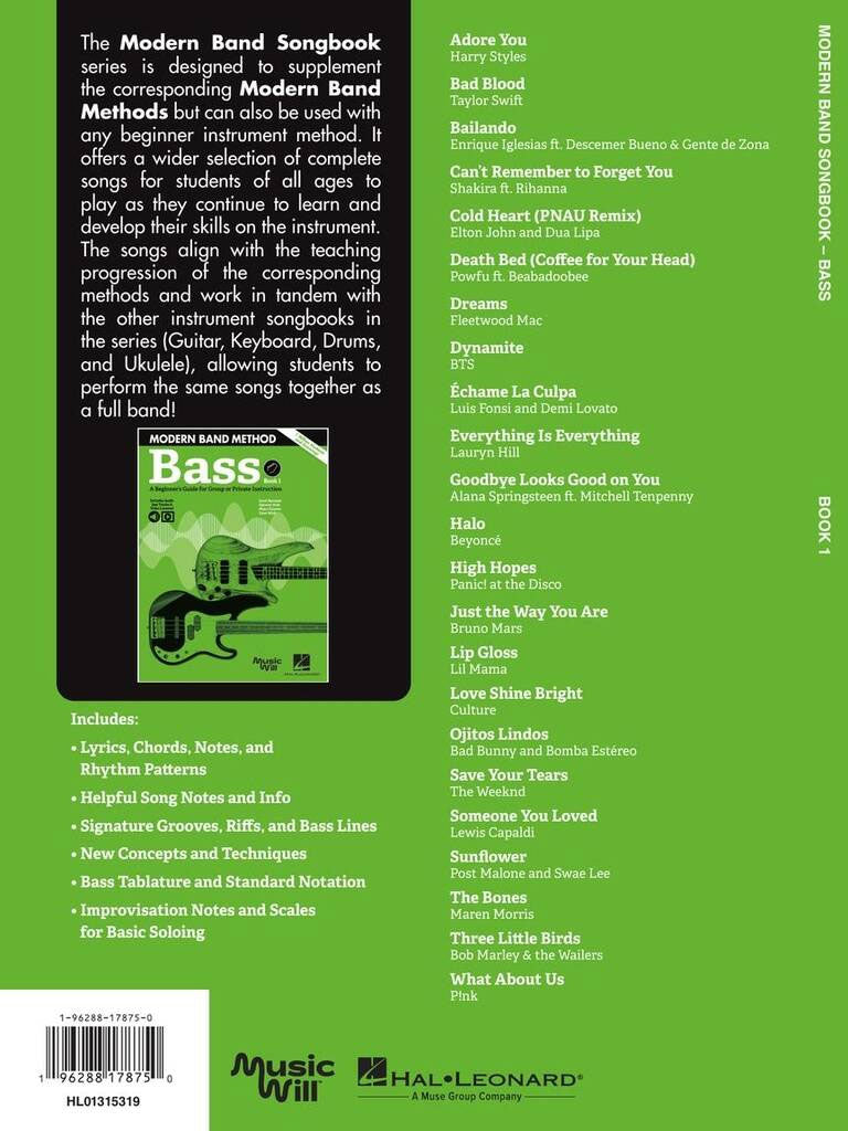 Modern Band Songbook Bass Vol.1