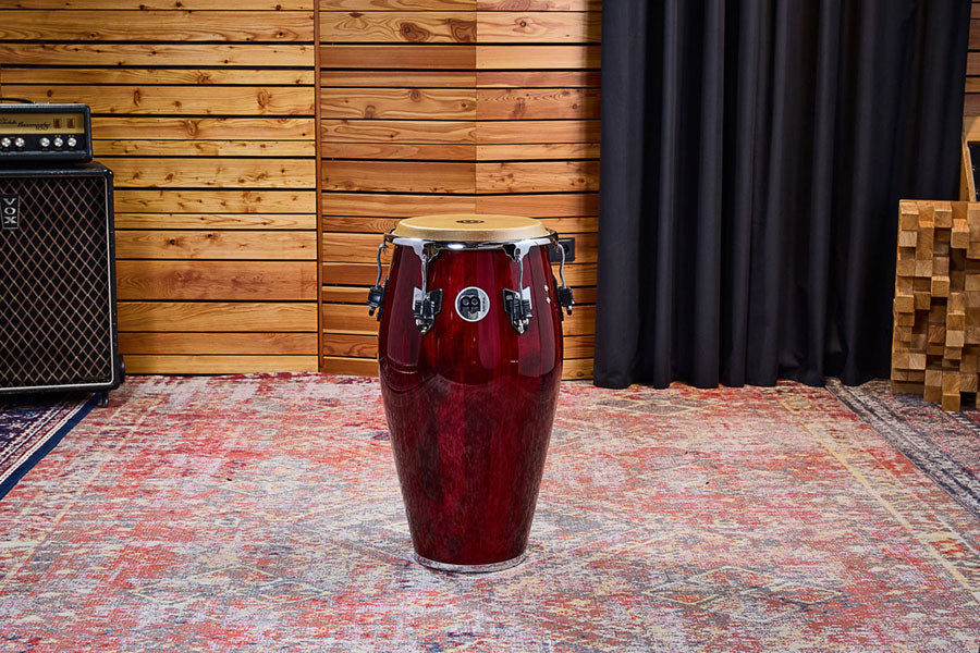 Marathon Exclusive Series Conga 11 3/4" - Wine Red/Chrome HW