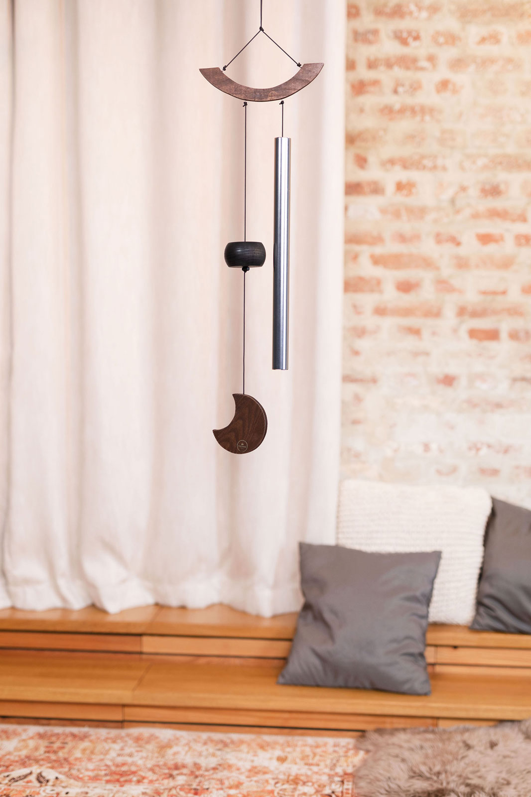 MEINL SONIC ENERGY MOON MEDITATION CHIME 35" HEIGHT SILVER