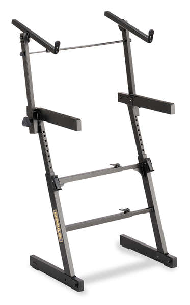 Hercules Stands Dubbele klavierstandaard KS410B Zwart