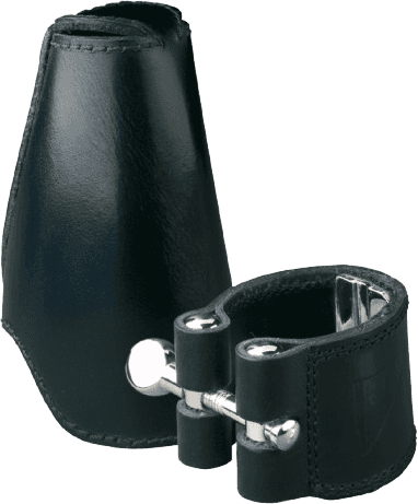 BAS LEDEREN LIGATUUR EN MONDSTUK COVER - LC24L
