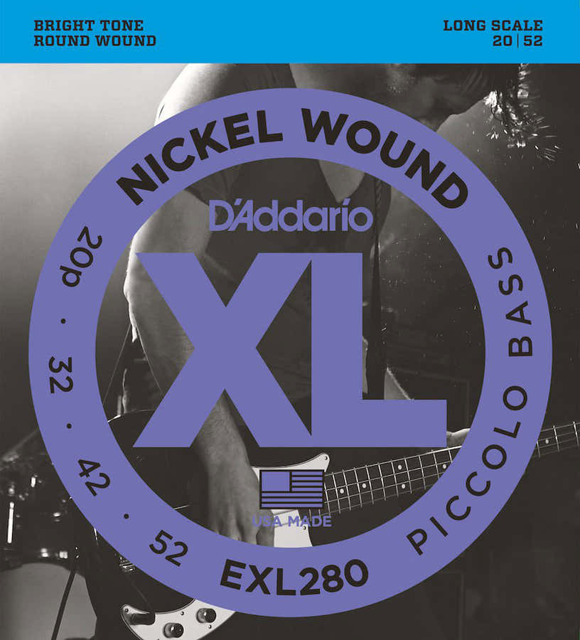 EXL280 Nikkel omwonden lange mensuur piccolo-bas 20-52
