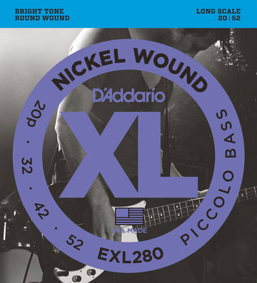 EXL280 Nikkel omwonden lange mensuur piccolo-bas 20-52