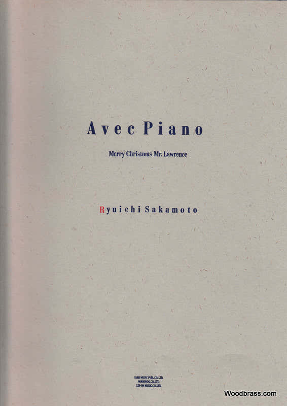 Music Sakamoto R. - Avec Piano - Merry Christmas Mister Lawrence - Piano