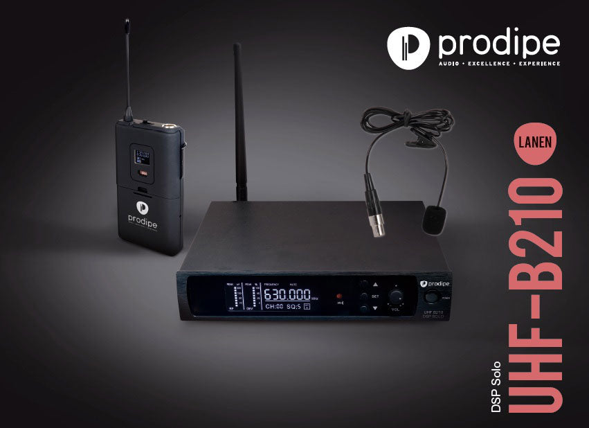 UHF B210 DSP Dasspeldmicrofoon Solo