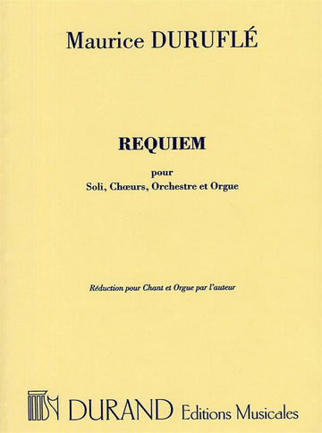 Durufle M. - Requiem Op 9 Pour - Soli Choeurs Et Orchestre