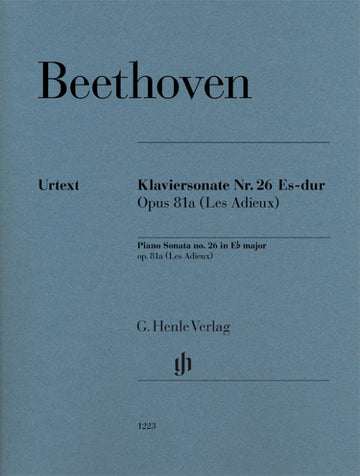 Beethoven L.V. - Piano Sonata N°26 In Eb Major Op.81a "les Adieux"