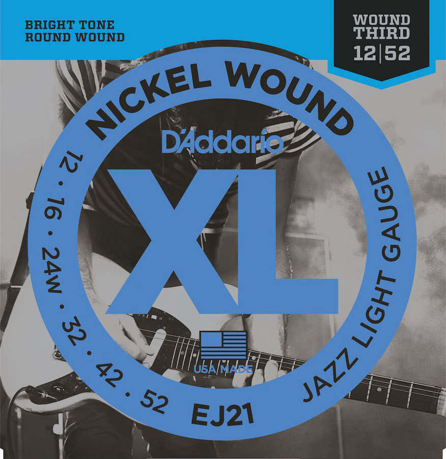 EJ21 Nickel Wound Jazz Light 12-52
