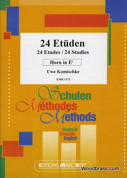 KOMISCHKE UWE - 24 ETUDES (COR EN MIB)